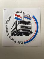 Sticker DAF Trucks Transportdagen 1981, Verzamelen, Zo goed als nieuw, Verzenden