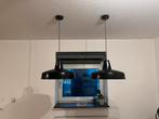 Zwarte Hanglampen - Set van 2, Huis en Inrichting, Ophalen of Verzenden, Zo goed als nieuw, Metaal, Minder dan 50 cm