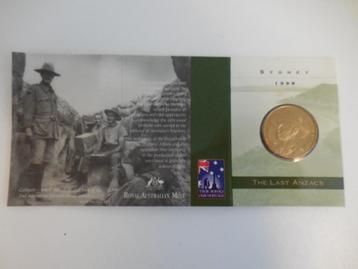 1999 ANZACS WW1 Australische $1 Munt, Ongecirculeerd beschikbaar voor biedingen