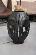 Hippe zwarte metalen tafellamp KYOMI Light & Living