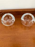 Iittala: twee SILMU kandelaarschalen voor theelichtje, Overige materialen, Overige kleuren, Ophalen of Verzenden, Zo goed als nieuw