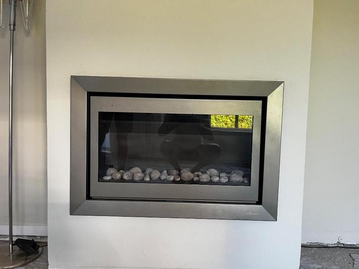 Moderne inbouw gashaard, Huis en Inrichting, Haarden, Gebruikt, Gashaard, Ophalen