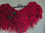 Handgemaakte Rode & Zwarte Sjaal met Franjes, Kleding | Dames, Overige Dameskleding, Zelfgemaakt, Ophalen of Verzenden, Nieuw