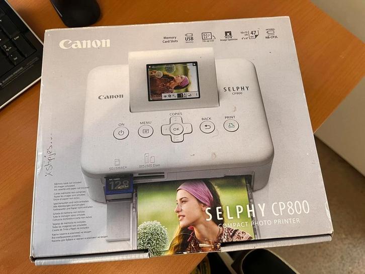 Canon SELPHY CP800 Compacte Fotoprinter Incl. originele doos, Computers en Software, Printers, Zo goed als nieuw, Fotoprinter