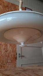 Vintage design Space age lamp met trek pendel, wit, Huis en Inrichting, Lampen | Hanglampen, Ophalen of Verzenden