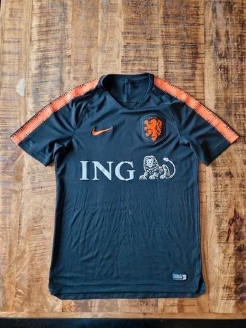 Nederlands elftal trainingsshirt 2018 Oranje zwart shirt beschikbaar voor biedingen