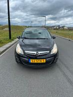 Opel Corsa 1.2 16V 5D 2011 Zwart Cosmo airco nav, 47 €/maand, Origineel Nederlands, Te koop, 5 stoelen