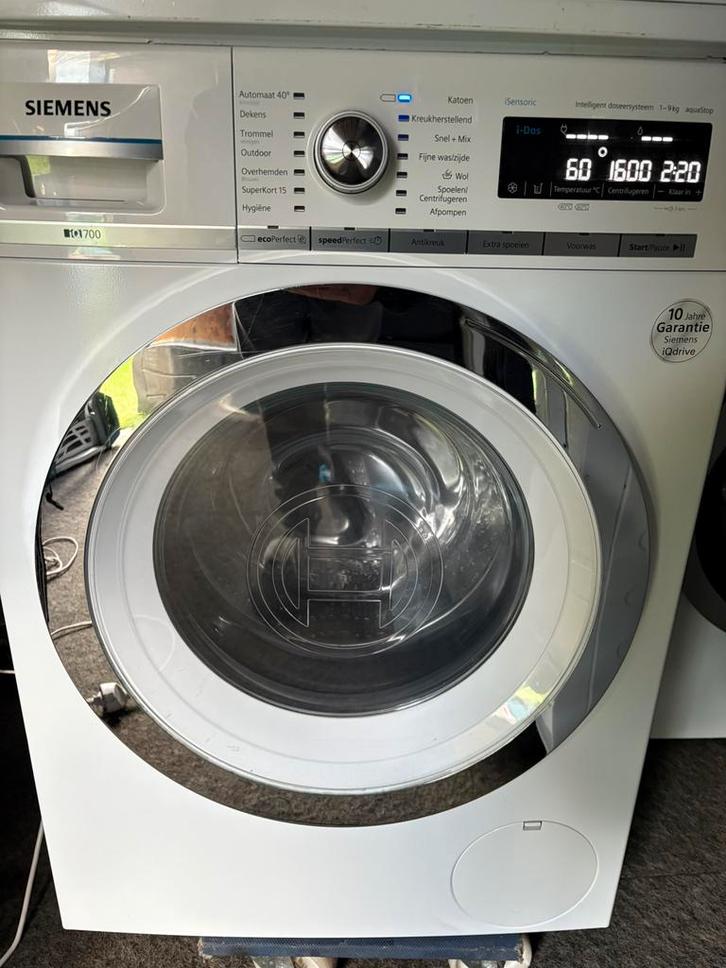 Siemens iq700 IDOS wasmachine 9KG A+++, Witgoed en Apparatuur, Wasmachines, Zo goed als nieuw, Voorlader, 8 tot 10 kg, 85 tot 90 cm
