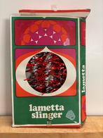 Vintage lametta slinger rood zilver, Diversen, Kerst, Ophalen of Verzenden, Gebruikt