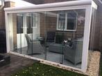 Veranda, wit aluminium met polycarbonaat dak, Tuin en Terras, Overkappingen, Ophalen, Gebruikt, Veranda