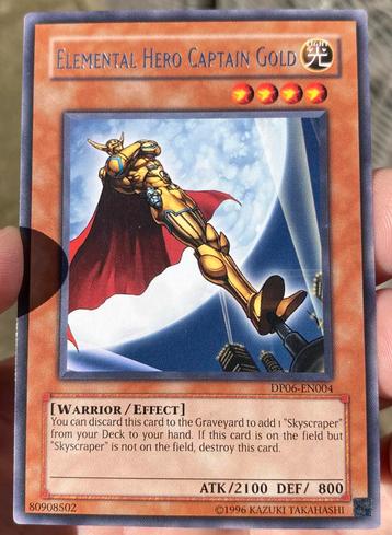 Yu-Gi-Oh! Elemental Hero Captain Gold DP06 Print ! beschikbaar voor biedingen