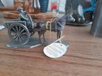 Paard en wagen tin etain pewter tin, Antiek en Kunst, Antiek | Tin, Ophalen of Verzenden