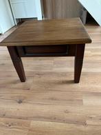 Eiken bijzettafel 70x70x48, 45 tot 60 cm, Minder dan 55 cm, Ophalen of Verzenden, Zo goed als nieuw
