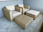 Lounge Set voor balkon of tuin | Kunststof, Kunststof, Ophalen of Verzenden, 4 zitplaatsen, Zo goed als nieuw