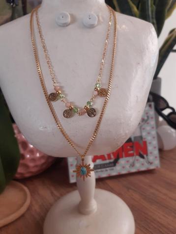 Leuke Dubbele Ketting met Hanger beschikbaar voor biedingen