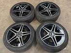18 inch originele AMG velgen + all season banden Mercedes C, 18 inch, Gebruikt, Info@originalwheels.nl, Banden en Velgen