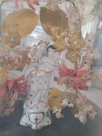 Antieke stolp met bloemen boog foto 1 t/m 4, Ophalen, Heikant 21 Kaatsheuvel, Belle Vieille Brocante, Zo goed als nieuw
