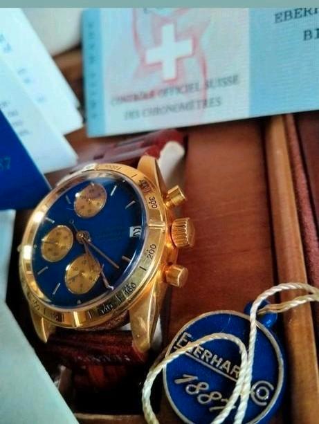 Prachtig 18 karaat geel gouden horloge in bijna nieuwstaat,, Sieraden, Tassen en Uiterlijk, Horloges | Heren, Zo goed als nieuw