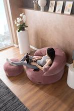 Nieuw zitbank zitzak stoel fauteuil met poef, Huis en Inrichting, Zitzakken, Verzenden, Nieuw