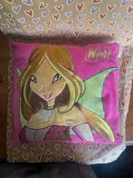 Winx club flora kussen, Huis en Inrichting, Verzenden, Gebruikt, Roze, Vierkant