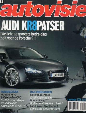 Autovisie 23 2006 : Audi R8 - Mazda3 MPS - Opel Astra OPC