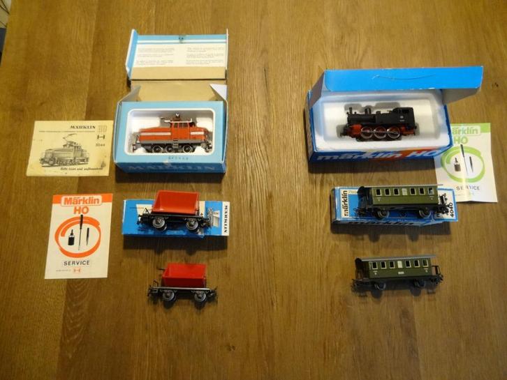Marklin 3044+2x 4513 en 3104+ 2x 4040, Hobby en Vrije tijd, Modeltreinen | H0, Gebruikt, Locomotief, Wisselstroom, Märklin, Ophalen of Verzenden