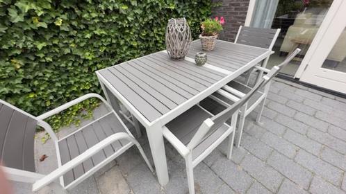 ikea tuinzet, Tuin en Terras, Tuinsets en Loungesets, Gebruikt, Tuinset, Aluminium, 6 zitplaatsen, Bank, Eettafel, Stoel, Ophalen