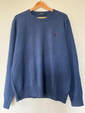 Ralph Lauren Polo heren trui L marineblauw wol beschikbaar voor biedingen