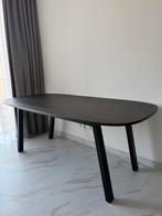 Oak Smoked Oval Table (186 x 90cm), Ophalen of Verzenden, Zo goed als nieuw, Rechthoekig, 50 tot 100 cm