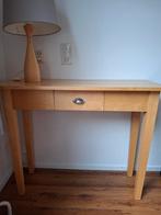 Houten sidetable met lade, Minder dan 50 cm, Gebruikt, Ophalen of Verzenden, Minder dan 100 cm