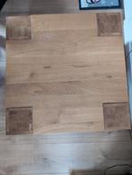 Hoektafel Quint 75x75cm eiken soft touch lak blank, Ophalen, 50 tot 100 cm, Nieuw, 50 tot 100 cm