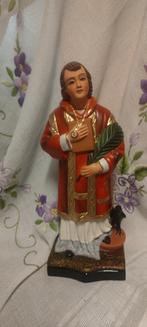 125 Beeld Heilige Vincente - terra Cotta, Ophalen of Verzenden, Zo goed als nieuw, Beeld(je), Christendom | Katholiek