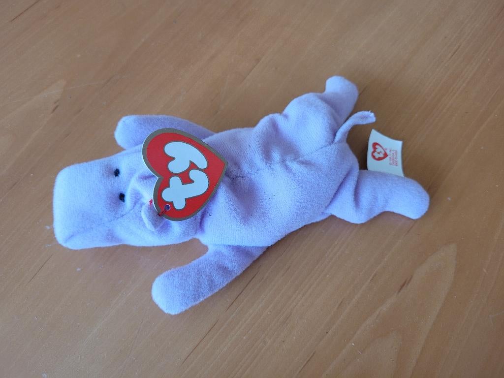 Ty Teenie Beanie Baby McDonalds Serie 1 Nijlpaard Percival, Ophalen of Verzenden, Zo goed als nieuw, Overige typen