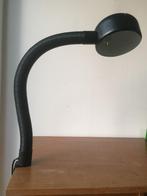 Jaren 70 vintage zwarte design bureaulamp Joe Colombo stijl, Ophalen of Verzenden, 50 tot 75 cm