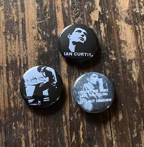 IAN CURTIS buttons speldjes pins Joy Division, Verzamelen, Speldjes, Pins en Buttons, Nieuw, Button, Verzenden