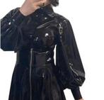 Mooie tijdloze latex blouse, tm 2XL, Kleding | Dames, Verzenden, Nieuw, Zwart