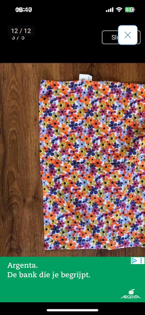 Tafelloper gebloemd 140 x 40 cm, Ophalen of Verzenden, Zo goed als nieuw, Rechthoek, Binnen