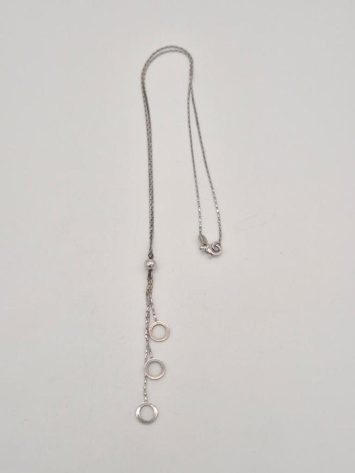 Leuke zilveren Ketting 925, Sieraden, Tassen en Uiterlijk, Kettingen, Gebruikt, Zilver, Zilver, Met hanger, Verzenden
