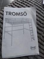 Ikea metalen hoogslaper ( 1.95/1.4) met schapje & trap., Huis en Inrichting, Slaapkamer | Stapelbedden en Hoogslapers, Ophalen