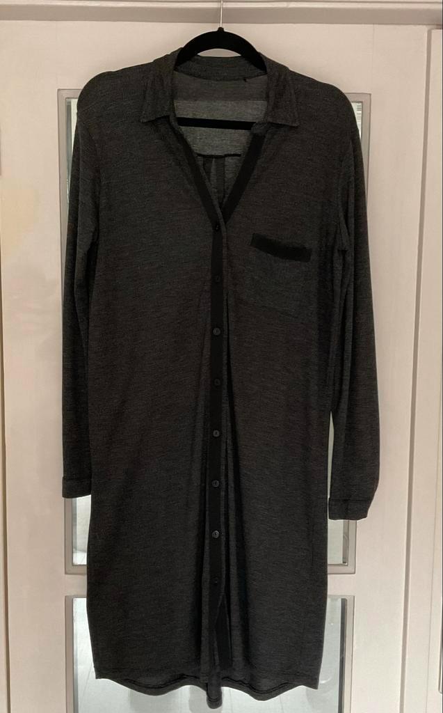 Grijze Transfer jurk / vest - maat M, Kleding | Dames, Jurken, Zo goed als nieuw, Maat 38/40 (M), Grijs, Ophalen of Verzenden