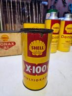 Shell X100 Olieblik - Garageblik Multigrade, Ophalen of Verzenden, Gebruikt, Verpakking