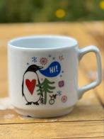 Hema mok pinguin sneeuwpop, Huis en Inrichting, Keuken | Servies, Ophalen of Verzenden, Zo goed als nieuw, Overige stijlen, Kop(pen) en/of Schotel(s)