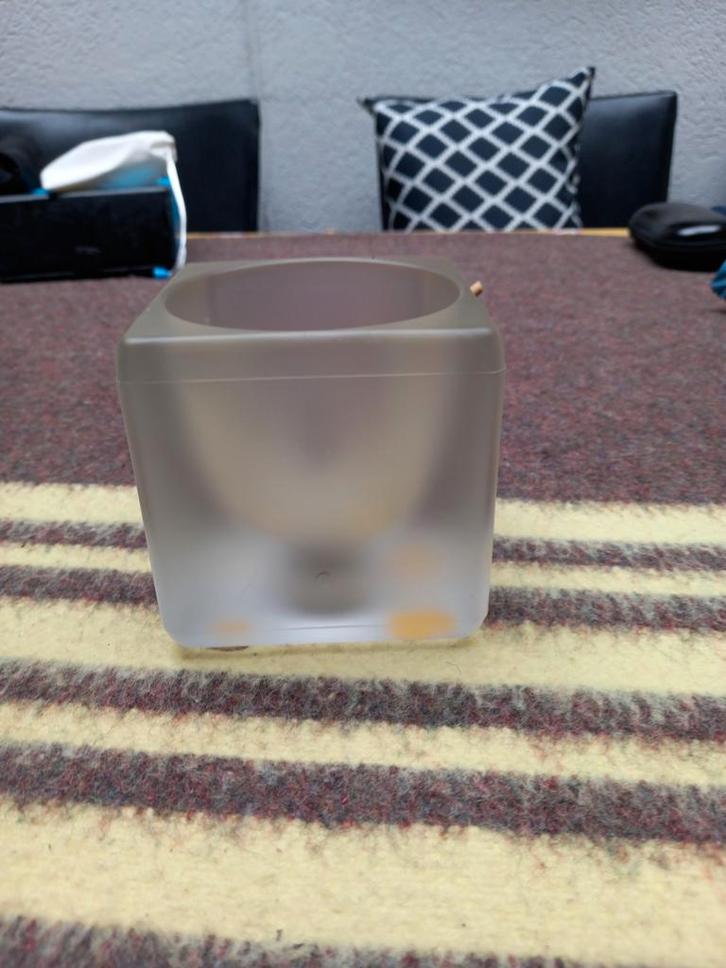 Vintage Peill & Putzler Ice Cube lamp., Huis en Inrichting, Lampen | Tafellampen, Gebruikt, Minder dan 50 cm, Glas, Ophalen of Verzenden