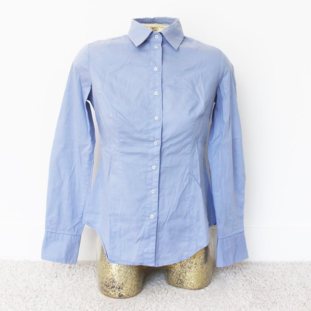 Stile Benetton Blouse43 (S) - 43 € 25,-, Blauw, Benetton, Ophalen of Verzenden, Zo goed als nieuw