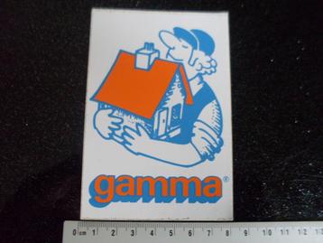 sticker gamma logo doe het zelf bouwmarkt beschikbaar voor biedingen