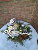 Mooie creatieve handgemaakte kerstdecoratie met kaarsen, Huis en Inrichting, Ophalen of Verzenden, Zo goed als nieuw