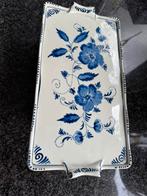 Cake schaal Delfts blauw gesigneerd J.v, Antiek en Kunst, Antiek | Keramiek en Aardewerk, Ophalen of Verzenden