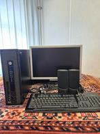 HP ProDesk PC met Acer scherm, speakers & toetsenbord, Computers en Software, Desktop Pc's, Onbekend, Gebruikt, HDD, Minder dan 4 GB