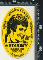 Sticker: Piratenzender De Starsky - Vroomshoop, Film, Tv of Omroep, Ophalen of Verzenden
