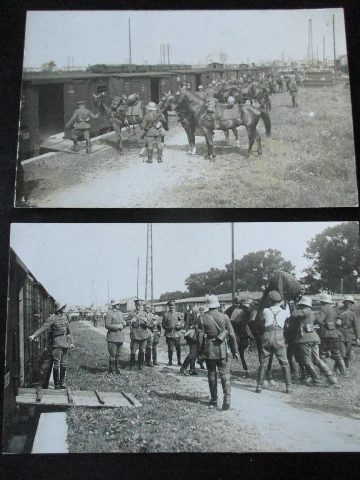 2x fotokaart paardentransport 1923 - Hitler-Putsch?, Verzamelen, Militaria | Algemeen, Landmacht, Foto of Poster, Duitsland, Verzenden